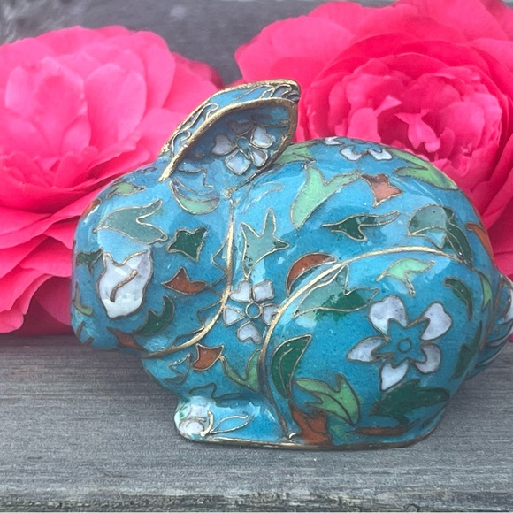 Accents | Vintage Cloisonne Rabbit Figurine | Poshmark